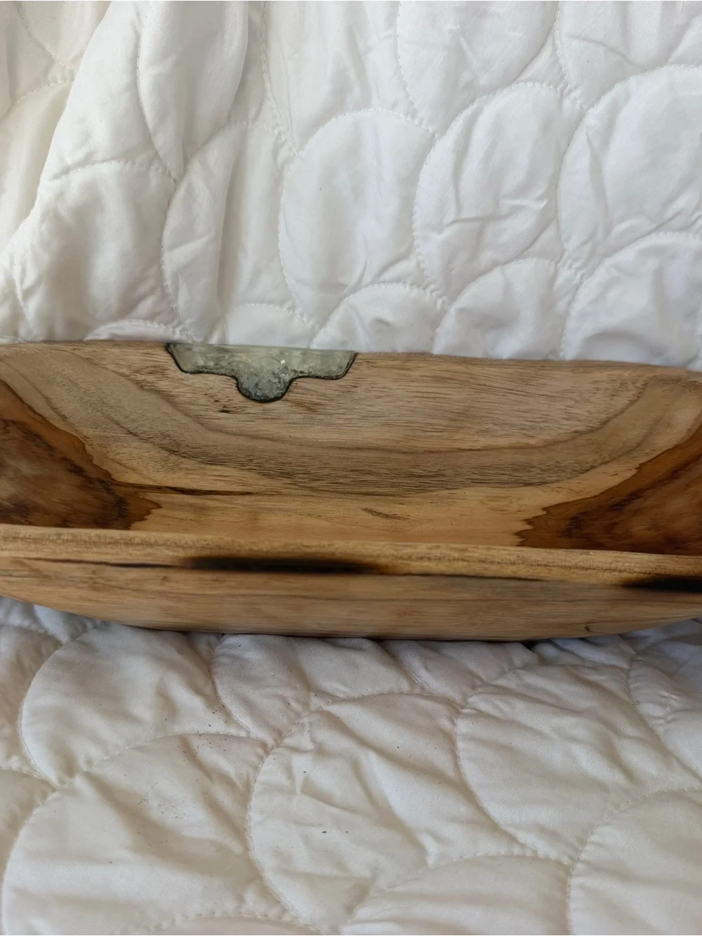Wooden Bath Caddy - Natural Wood